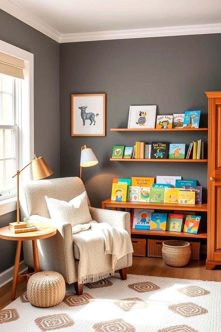 A Cozy Reading Nook - 25 Farmhouse Nursery Ideas