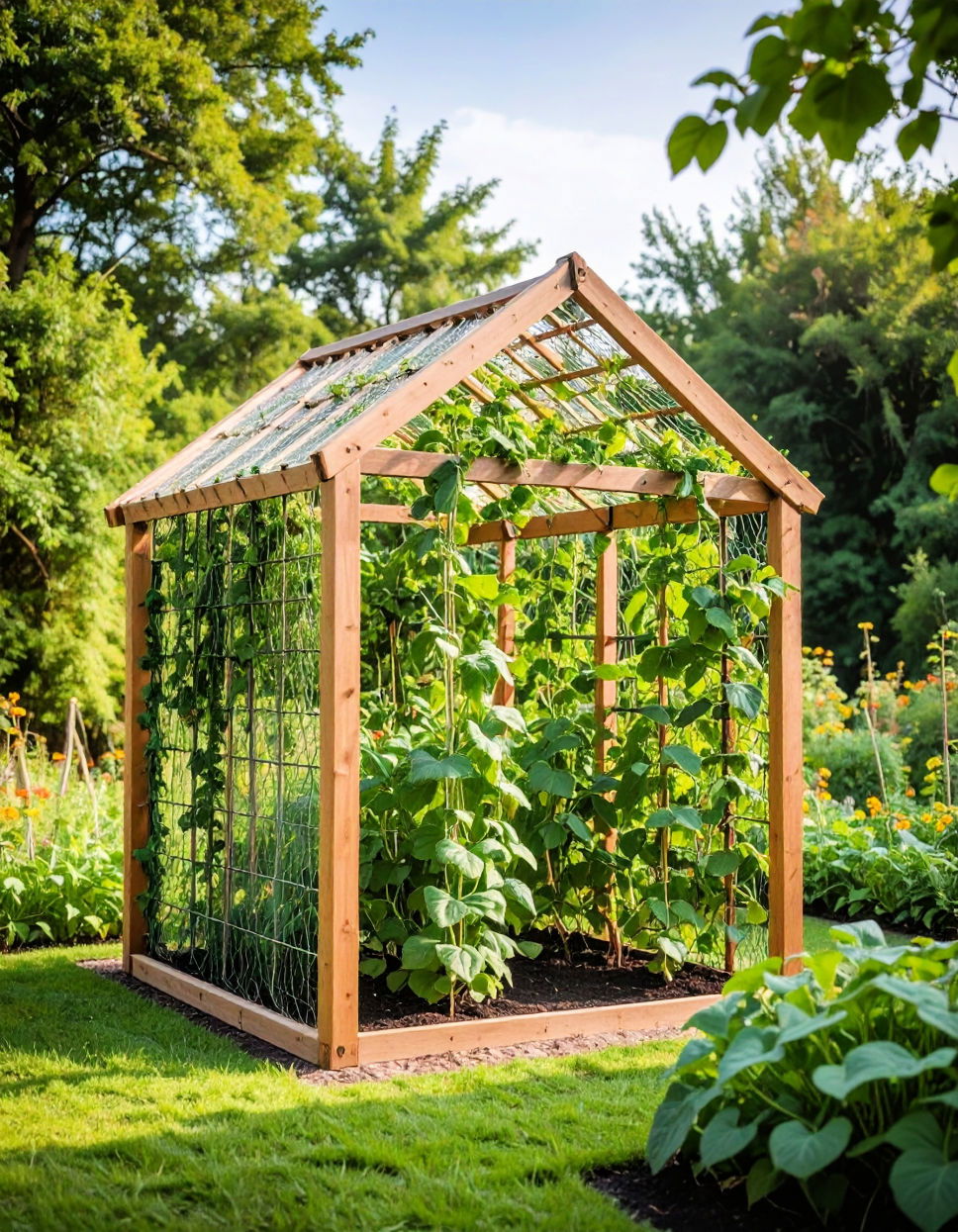 A Frame with Mesh Sides