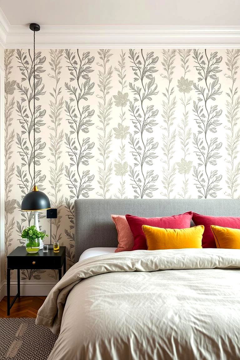Accent Wall with Wallpaper - 25 Feature Wall Ideas