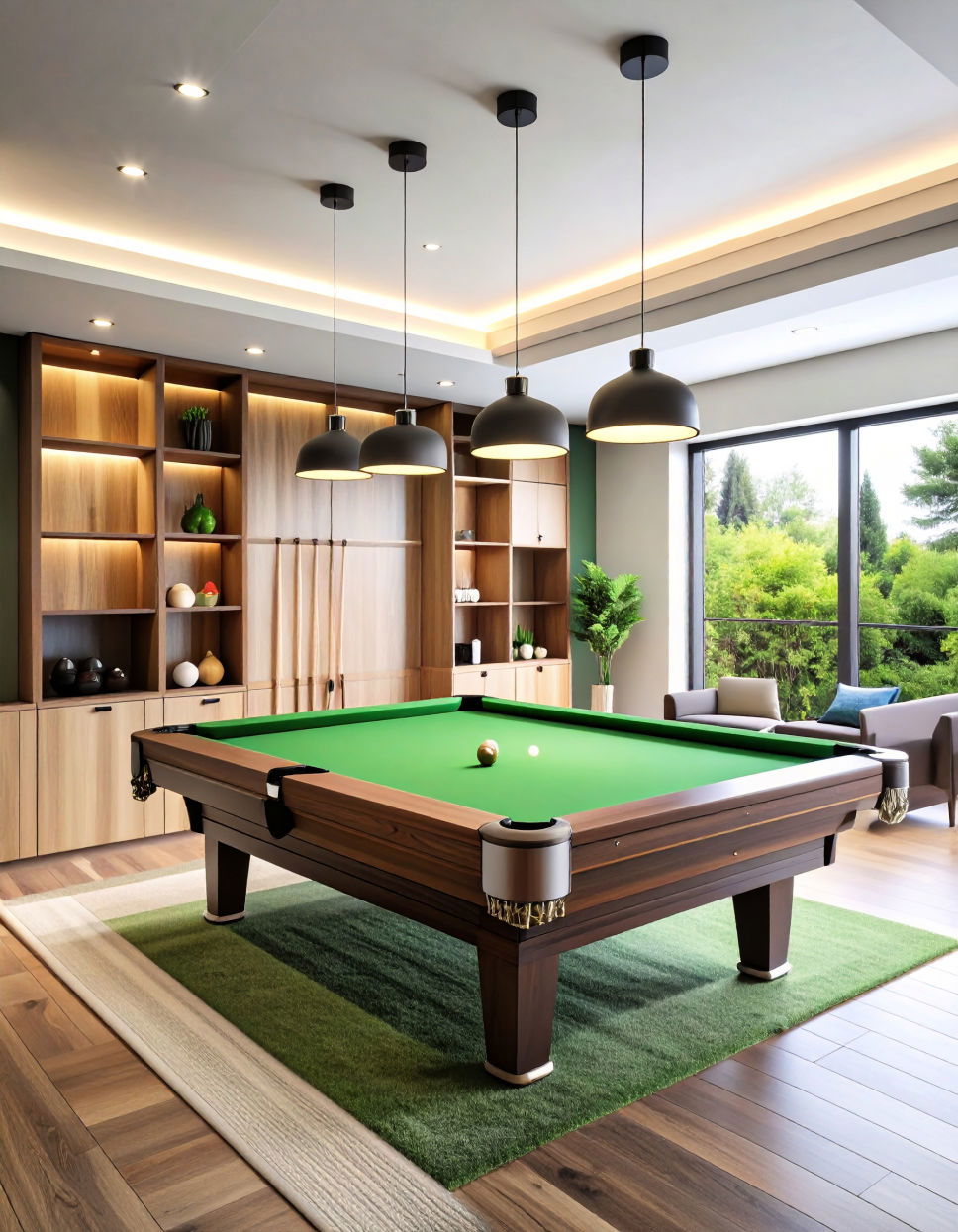 Add Built In Wall Storage for Cues and Accessories