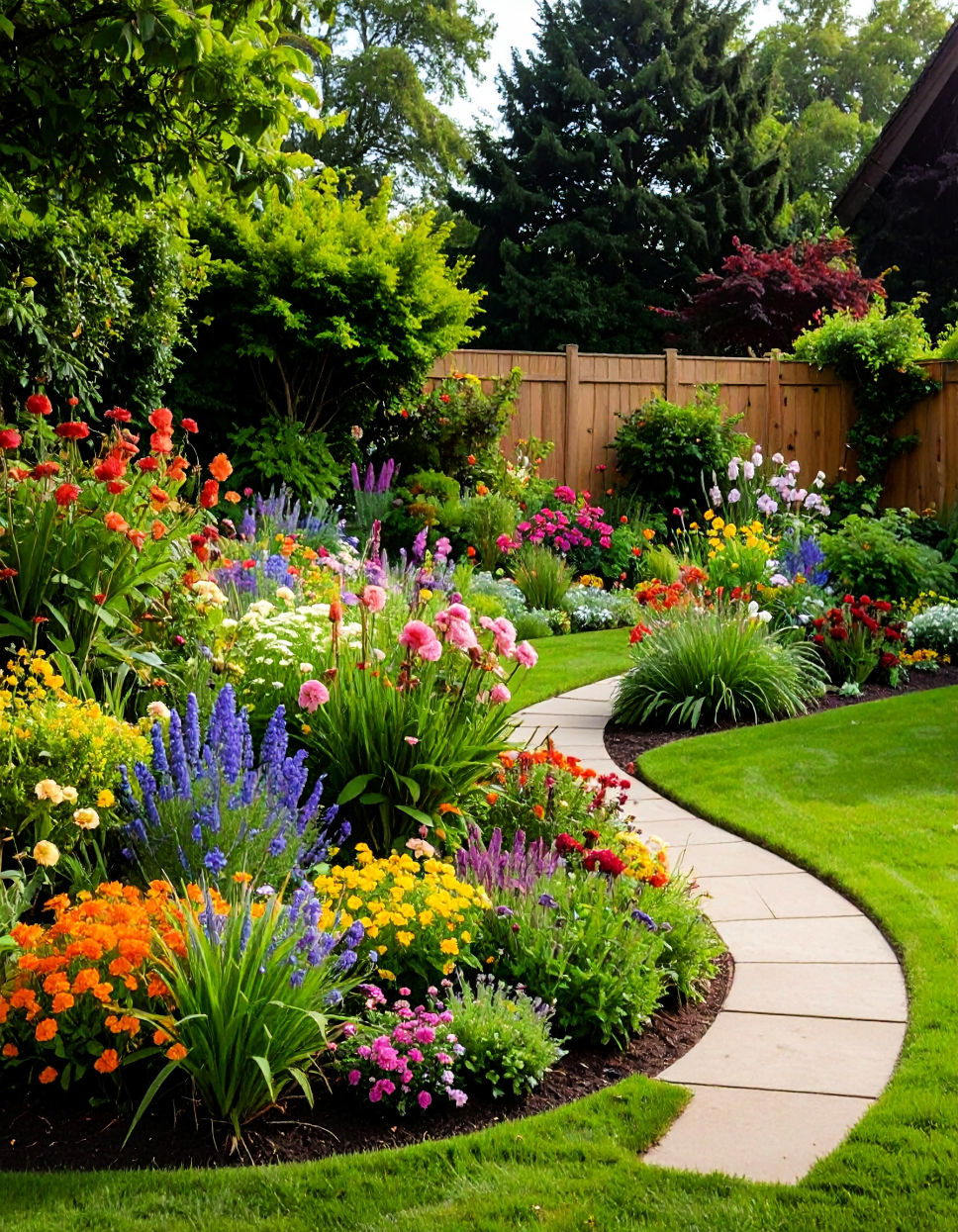 Add Color with Flower Beds