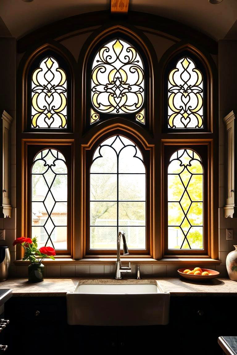 Add Leaded Glass Windows - 25 Tudor Kitchen Ideas