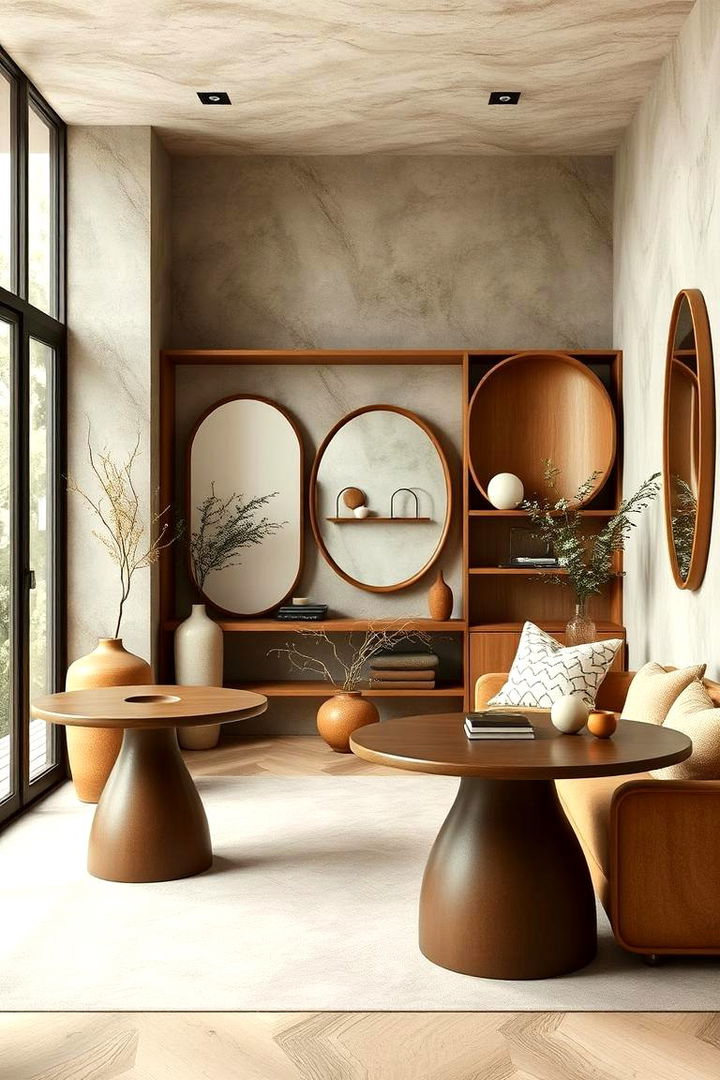 Add Organic Shapes and Curves - 25 Wabi Sabi Interior Design Ideas