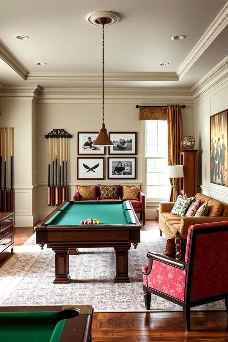 Add Personalized Touches for Comfort - 25 Pool Table Room Ideas