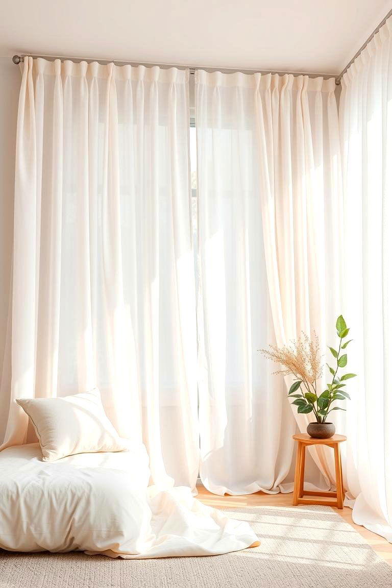 Add Soft Drapery to the Walls - 25 Clean Girl Room Ideas
