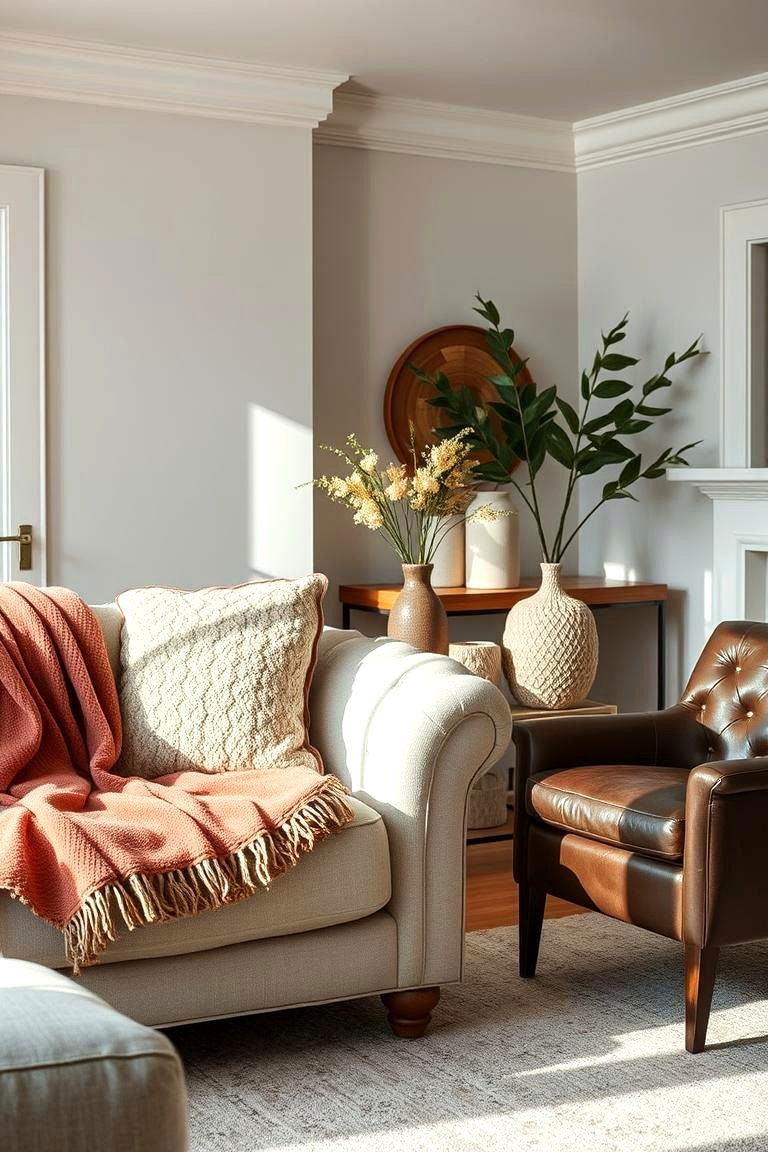 Add Soft Plush Textiles for Comfort - 25 Transitional Interior Design Ideas