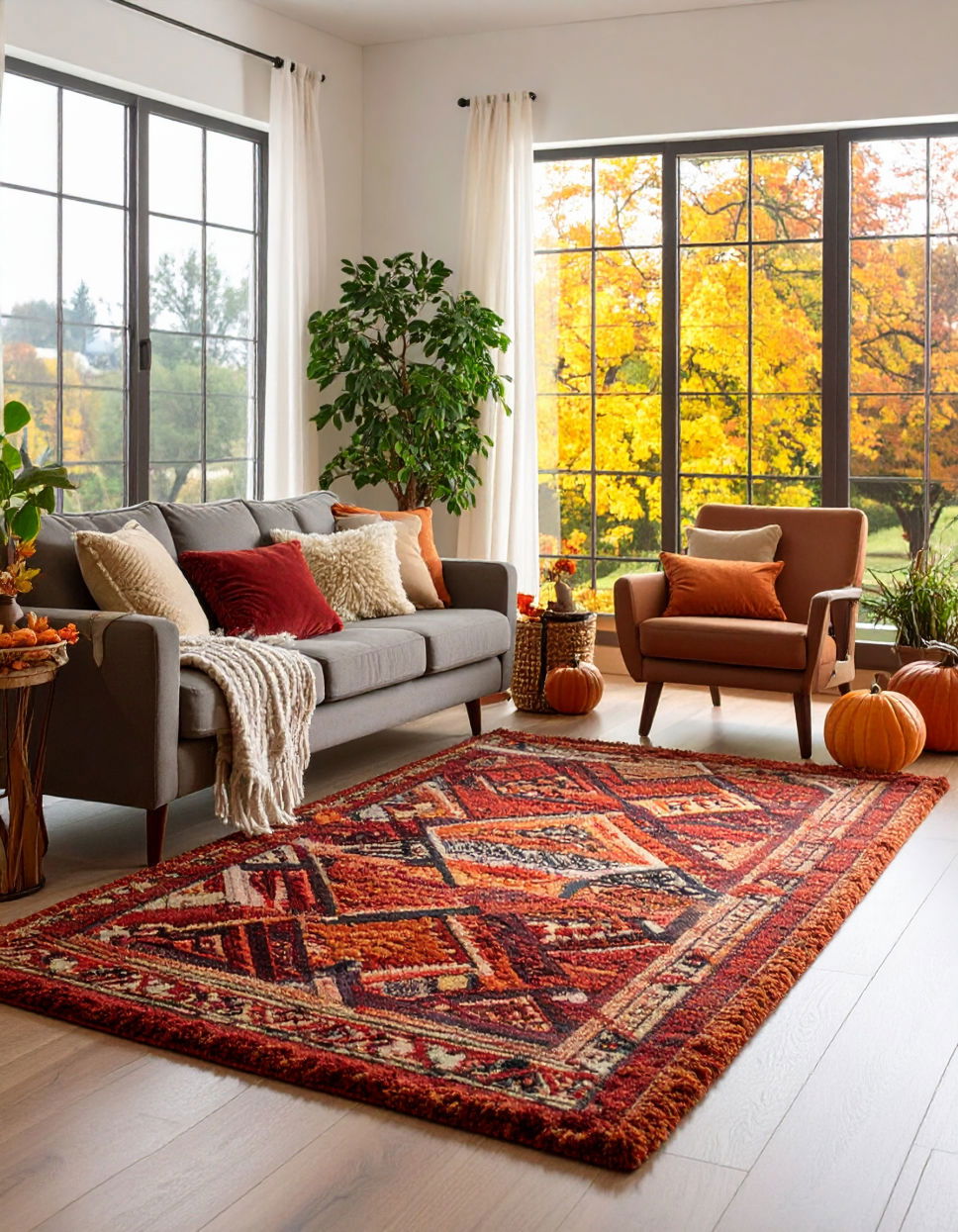Add Textured Rugs to Warm Up the Floors