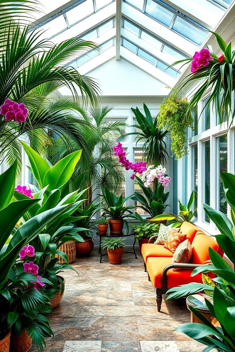 Add Tropical Plants for a Lush Ambience - 25 Florida Room Ideas