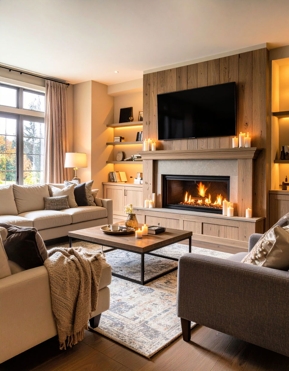 Add a Custom Fireplace Mantel