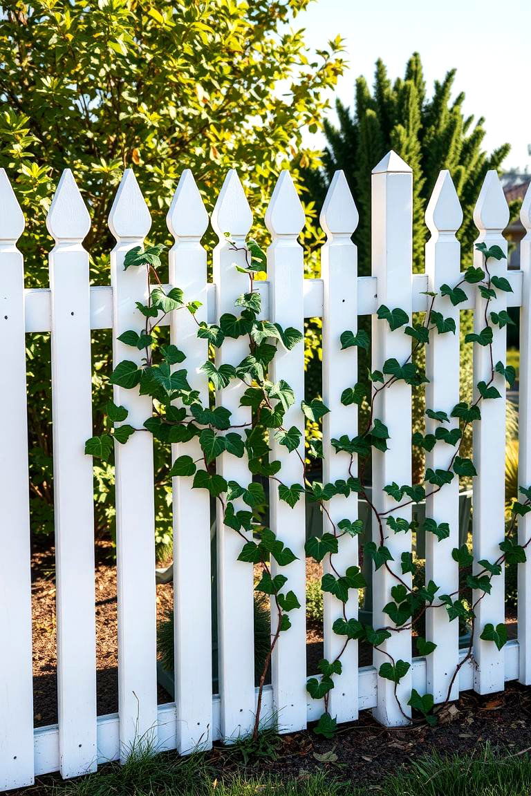 Add a Decorative Fence for Structure - 25 Front Yard Landscaping Ideas