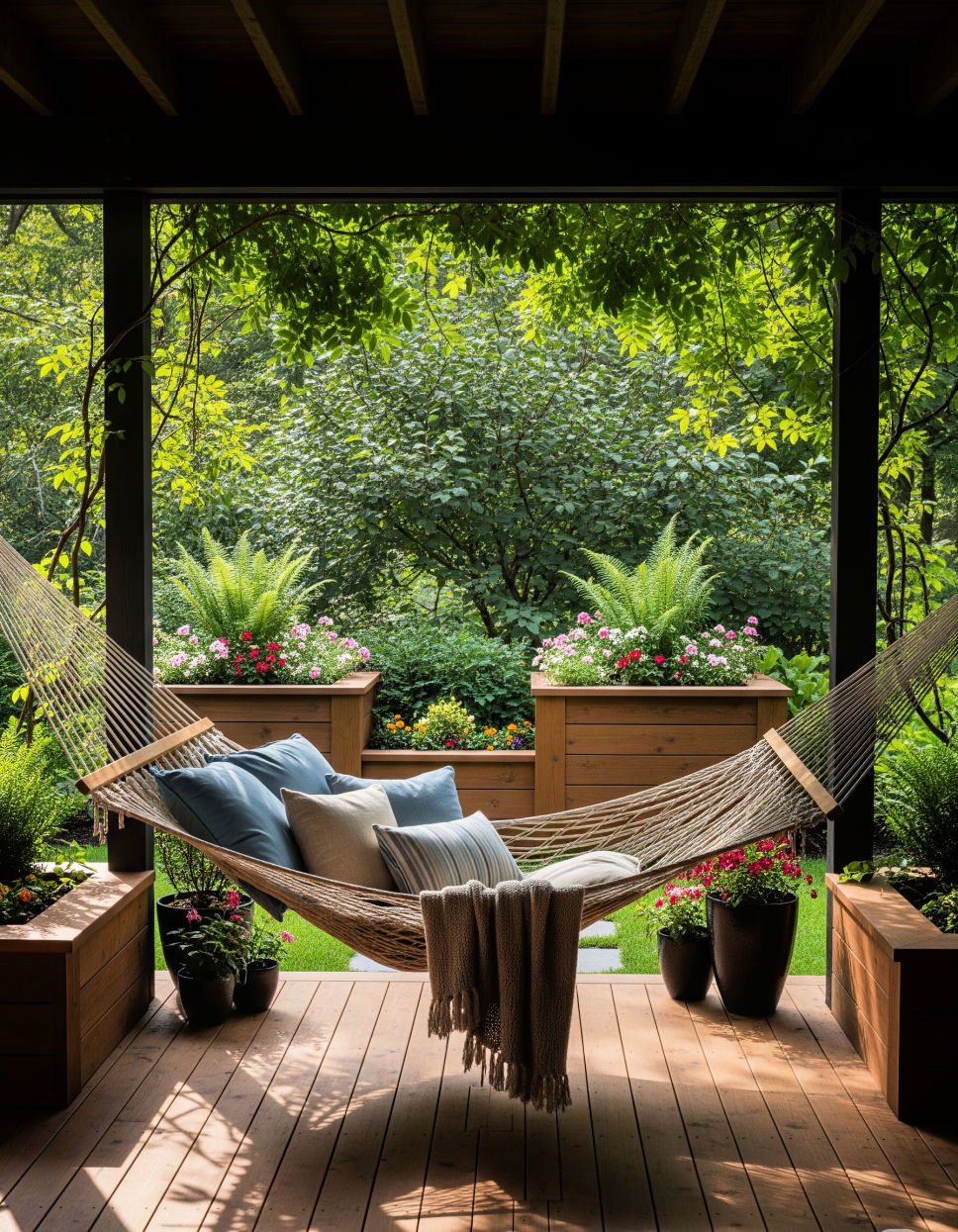Add a Hammock Under Deck Ideas
