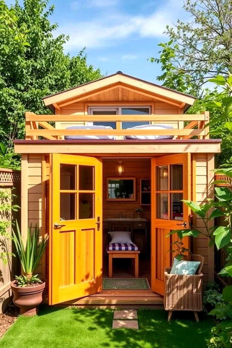 Add a Loft for Extra Space and Storage - 25 Garden Room Ideas