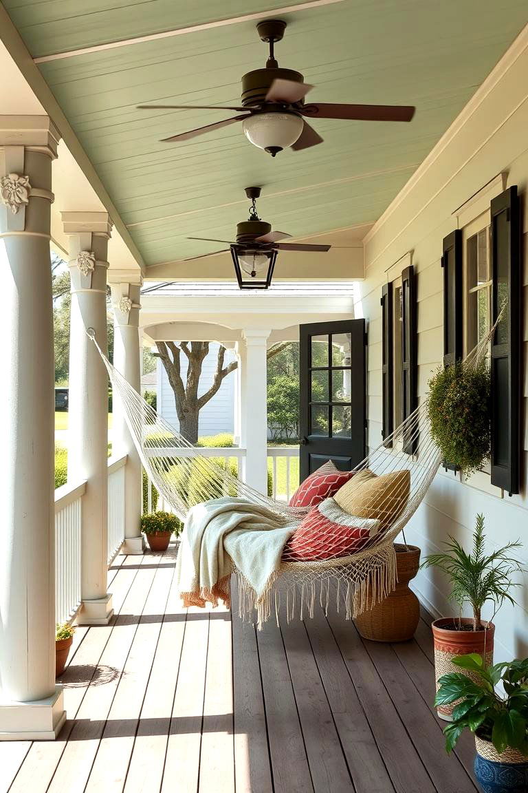Add a Porch Hammock for Ultimate Comfort - 25 Farmhouse Porch Ideas