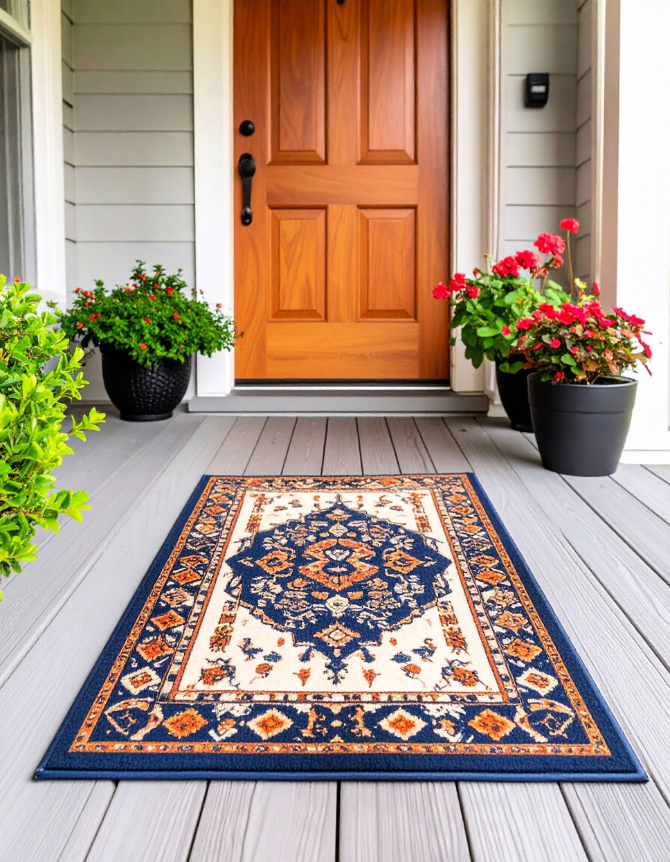 Add a Stylish Front Door Mat