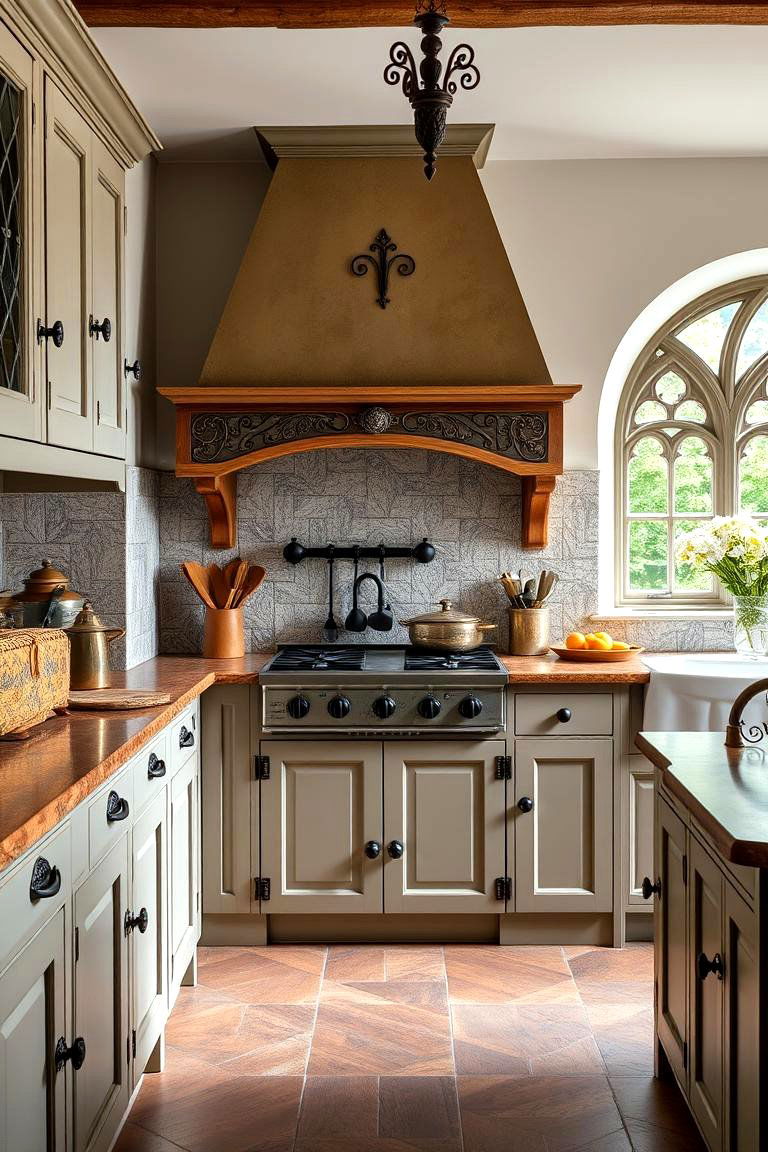 Add a Touch of Ironwork - 25 Tudor Kitchen Ideas