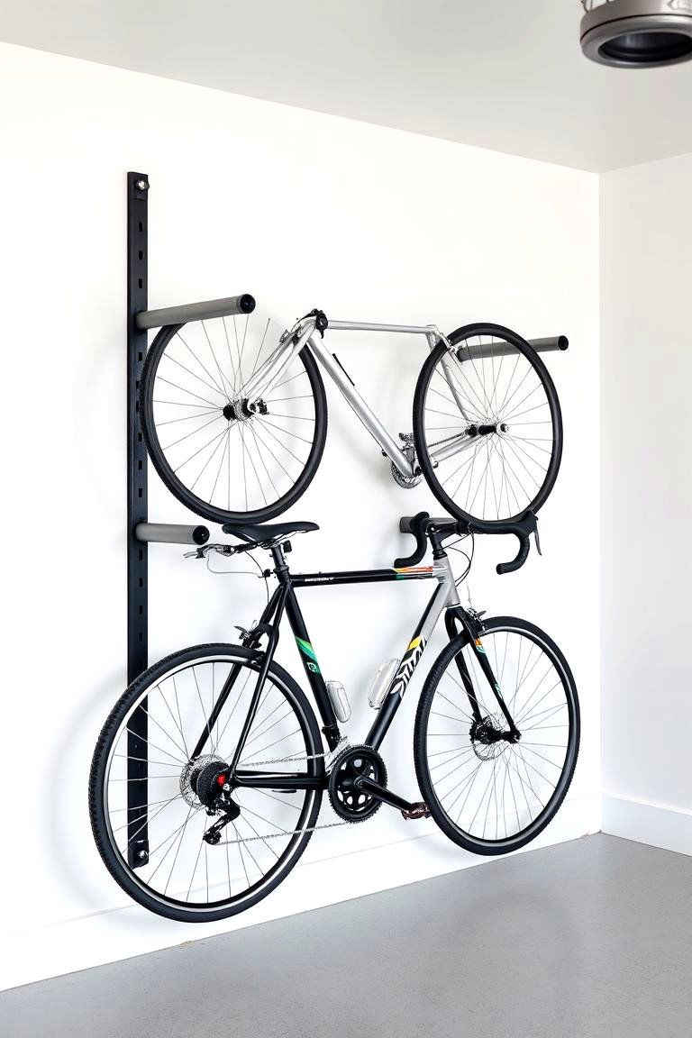 Add a Wall Mounted Bike Rack - 25 Garage Decor Ideas