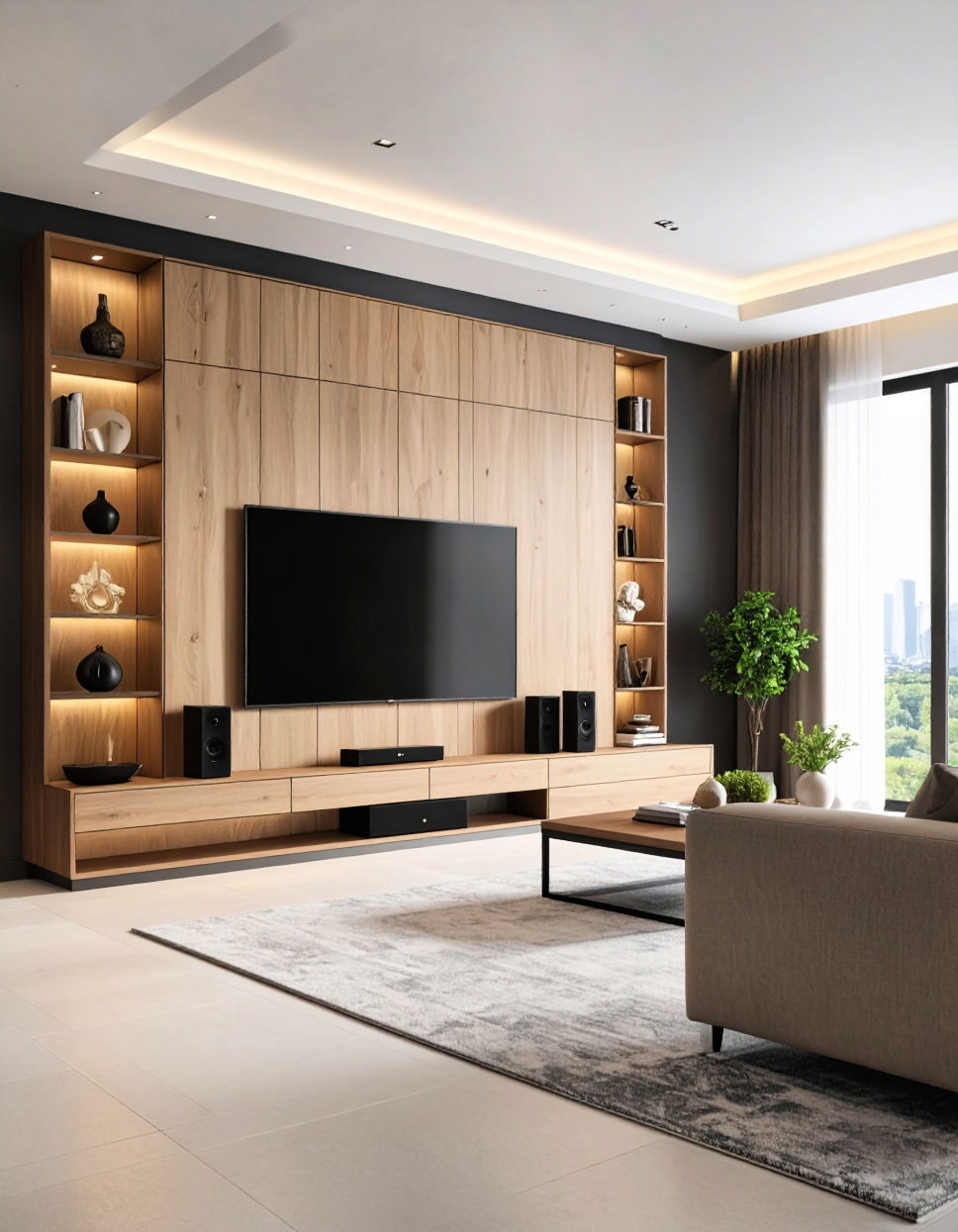 Add a Wall Mounted Soundbar Shelf