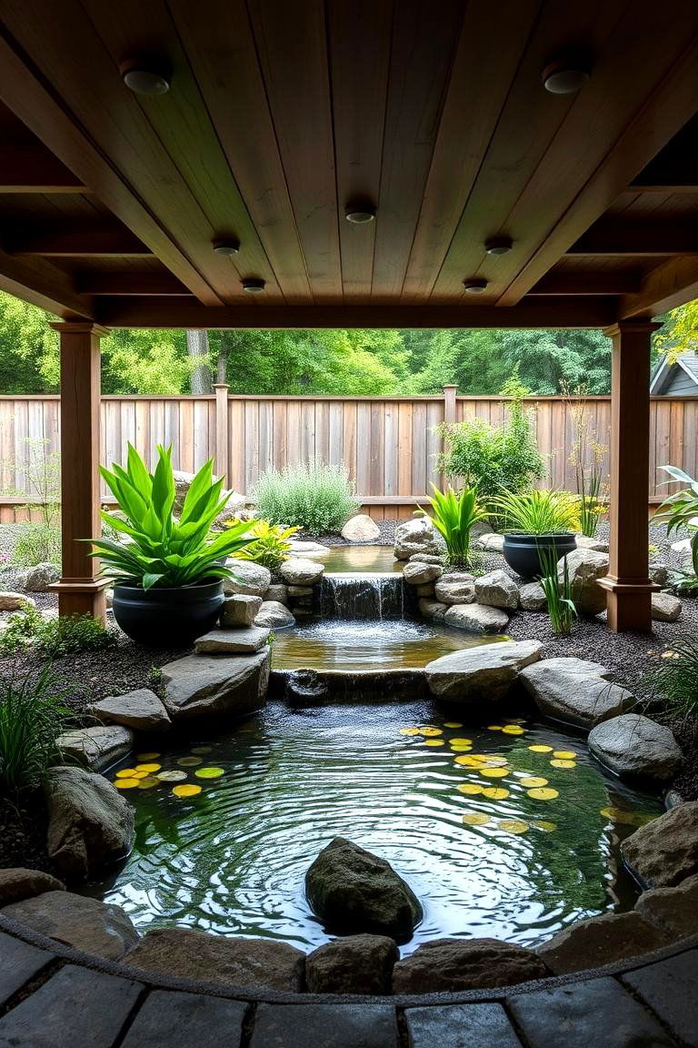 Add a Water Feature - 25 Under Deck Ideas