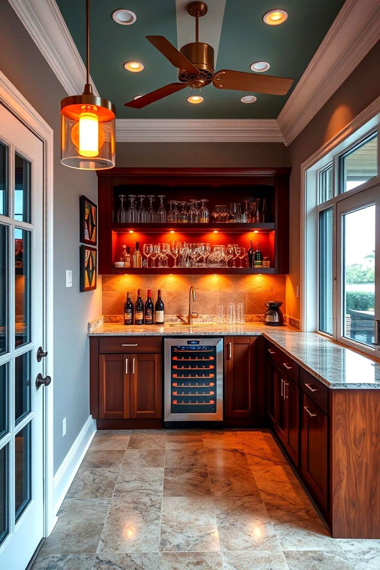 Add a Wet Bar for Fun and Function - 25 Florida Room Ideas