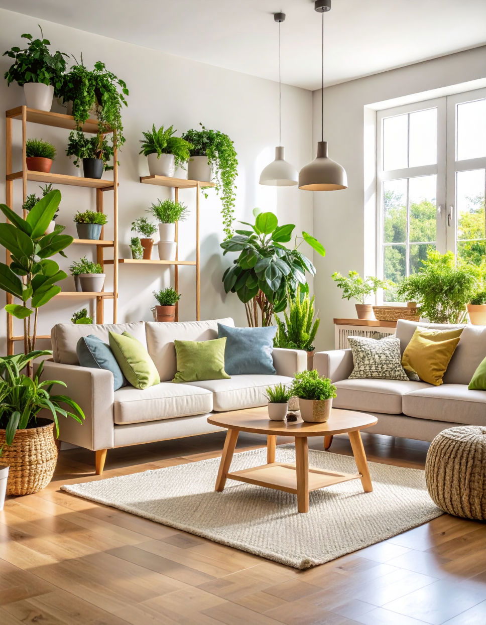 Adding Greenery with Potted Plants and Herbs