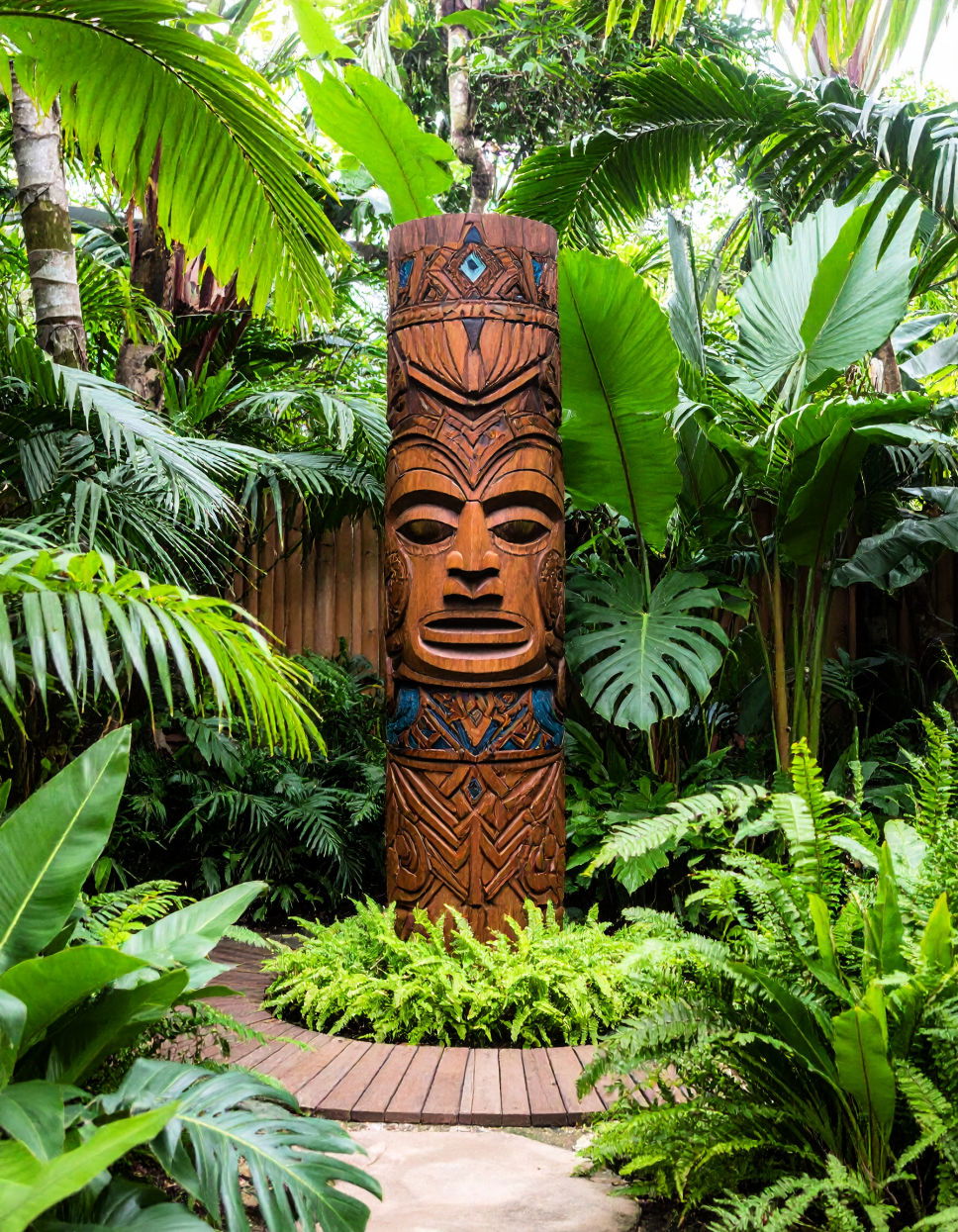 Adding Sculptural Elements or Art Pieces Tropical Landscape Ideas