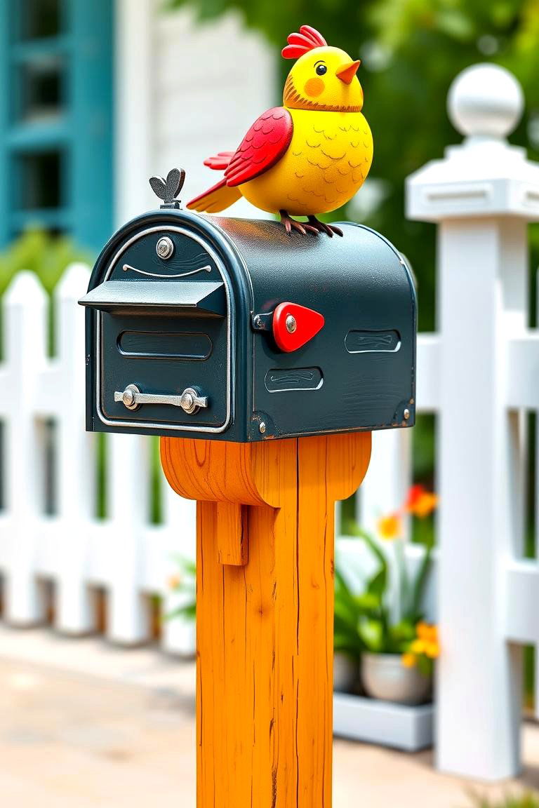 Adding Whimsy with Themed Mailbox Toppers - 25 Mailbox Decor Ideas