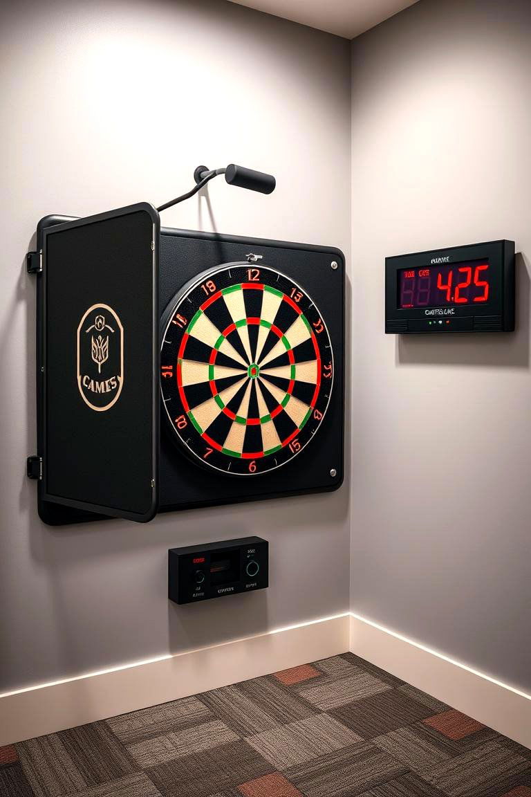 Adding a Dartboard and Scoreboard - 25 Man Cave Ideas