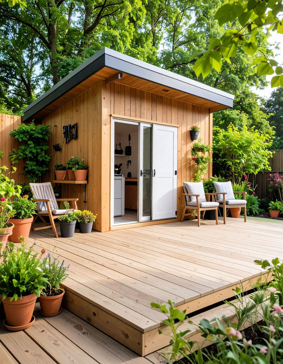 Adding a Deck Storage Shed for Tools and Equipment