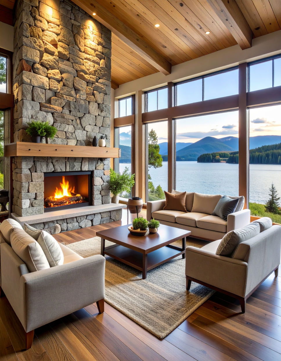 Adding a Statement Fireplace for Warmth and Ambiance