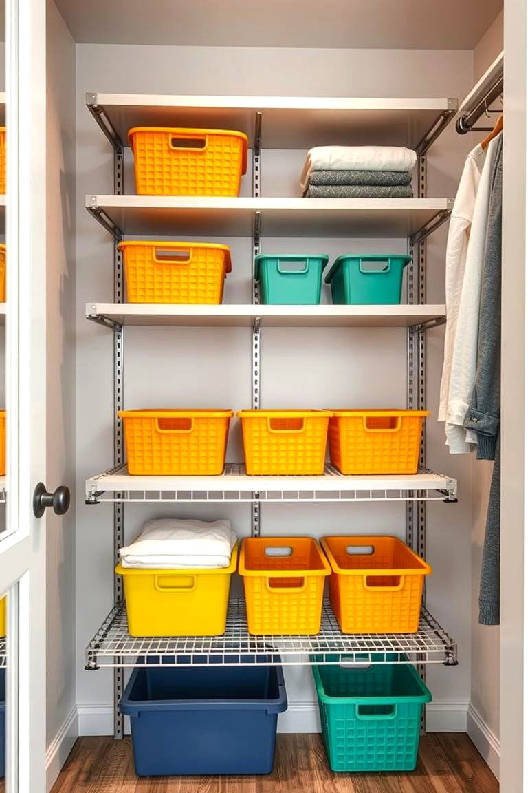 Adjustable Shelf Systems for Versatility - 25 Closet Shelving Ideas