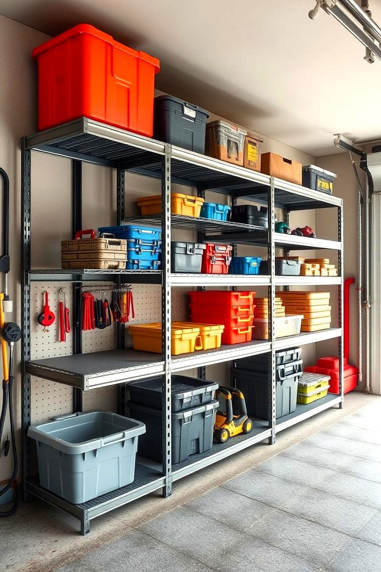 Adjustable Shelving Systems - 25 Garage Shelving Ideas