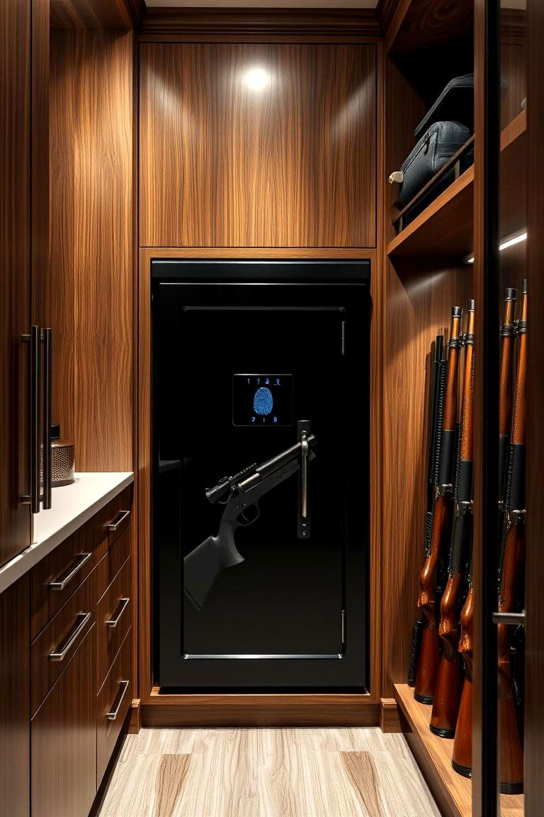 Advanced Biometric Safe Access - 25 Man Cave Gun Room Ideas