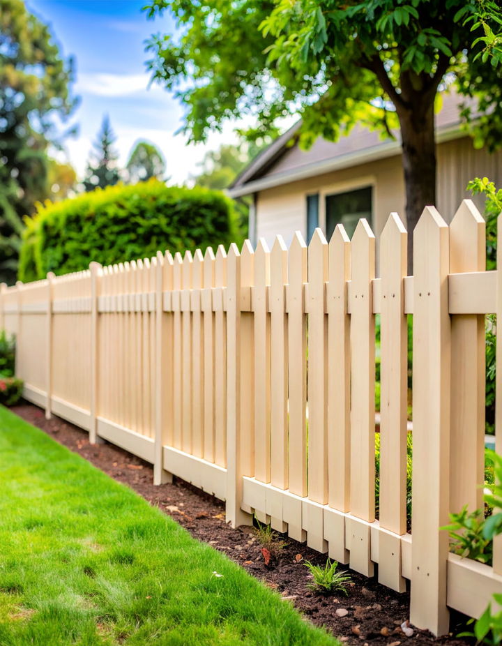 Almond for a Soft Elegant Touch Vinyl Fence Colors