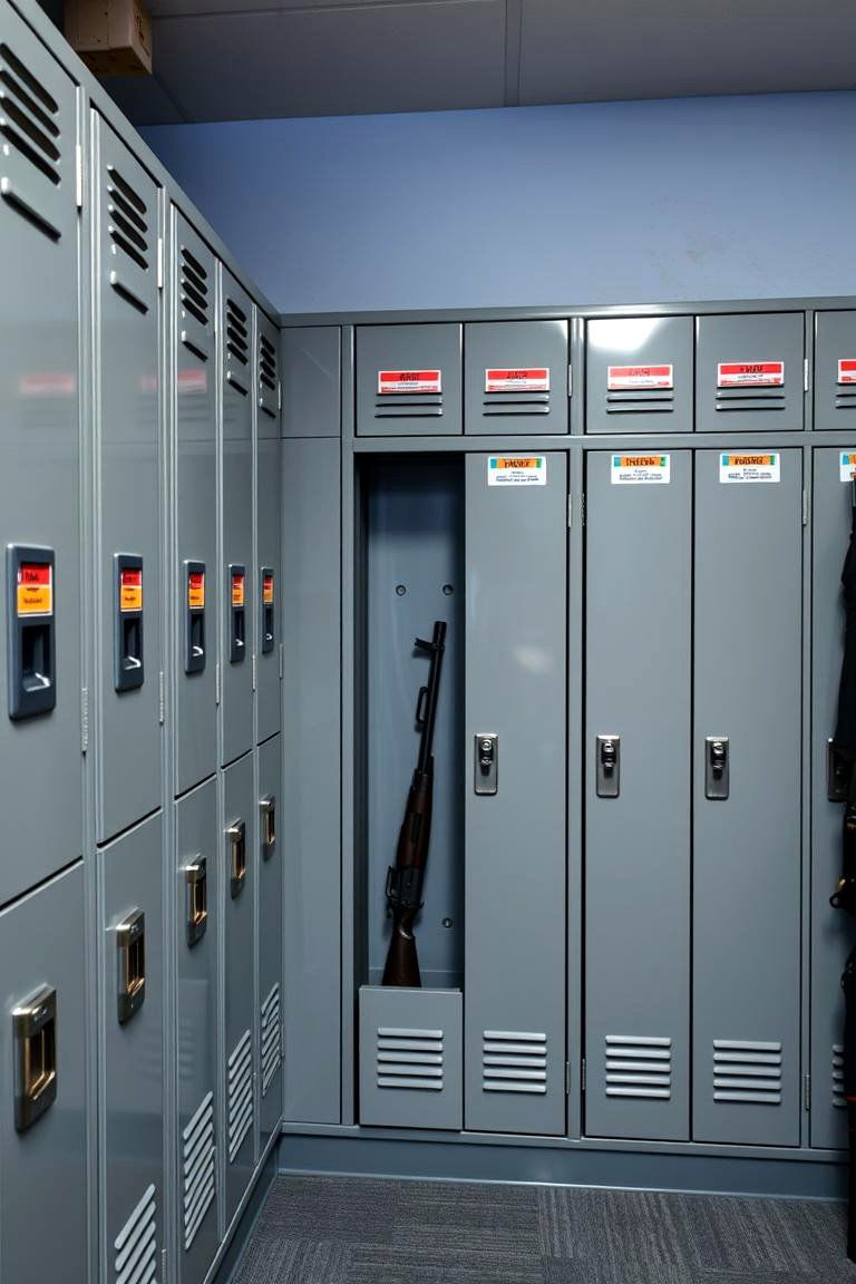 Ammunition Storage Lockers - 25 Man Cave Gun Room Ideas