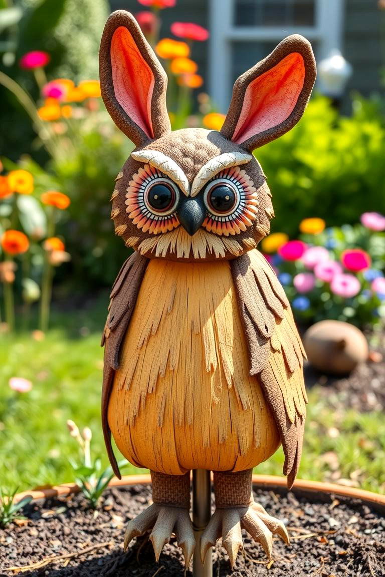 Animal Themed Scarecrow - 25 Garden Scarecrow Ideas
