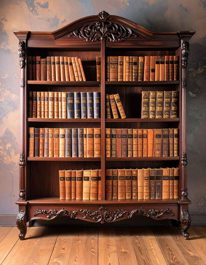Antique Bookshelves Victorian Interior Design Ideas