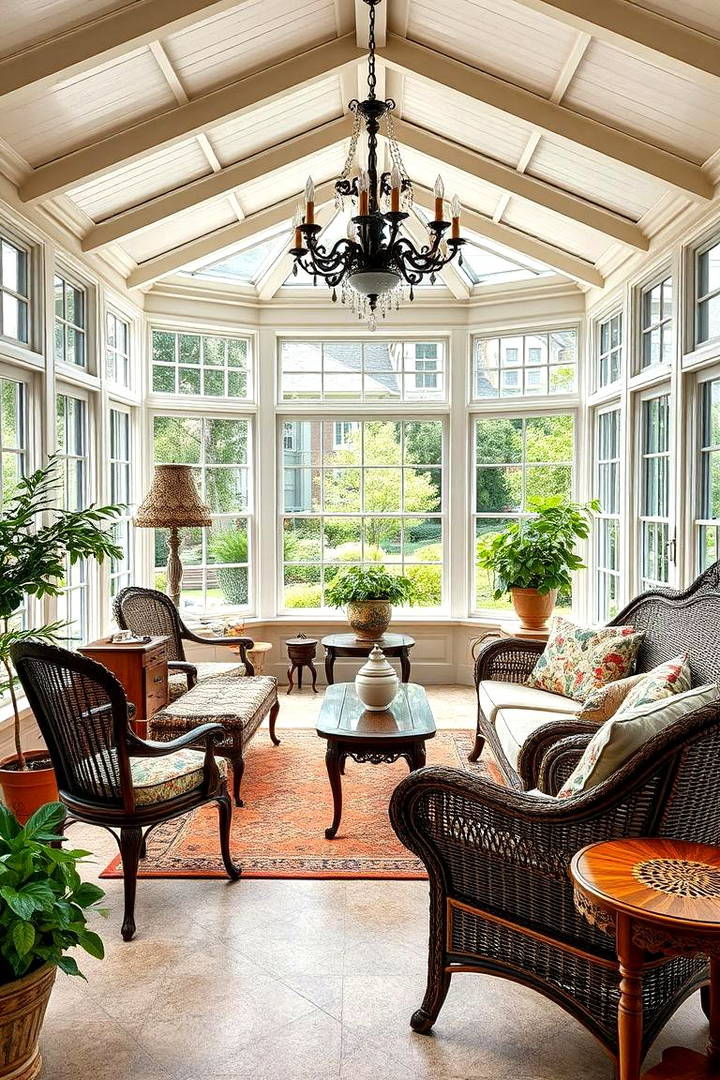 Antique Furniture for a Timeless Feel - 25 Victorian Sunroom Ideas
