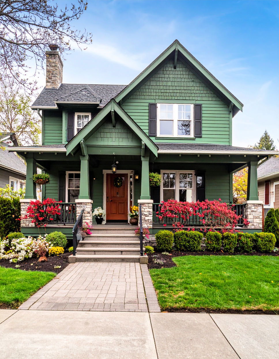 Antique Green with Vintage Detailing