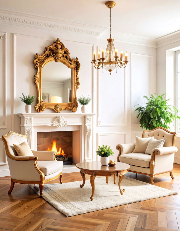 Antique Mirrors Vintage Living Room Ideas