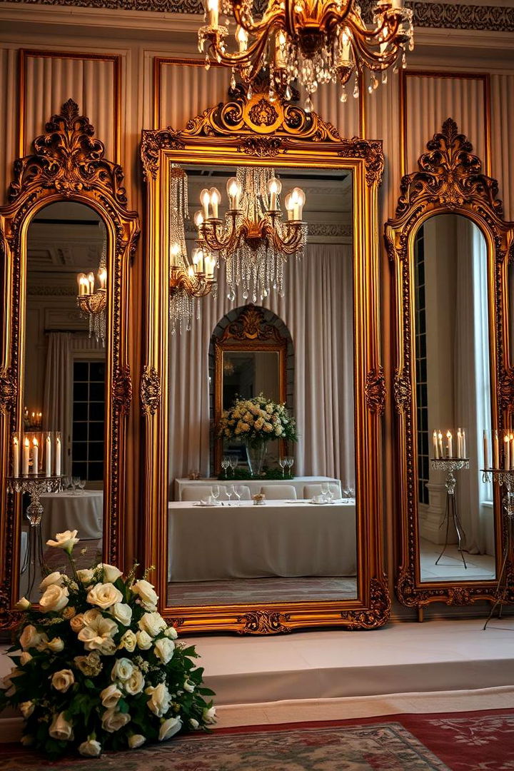 Antique Mirrors for Dramatic Wedding Backdrops - 25 Vintage Wedding Ideas