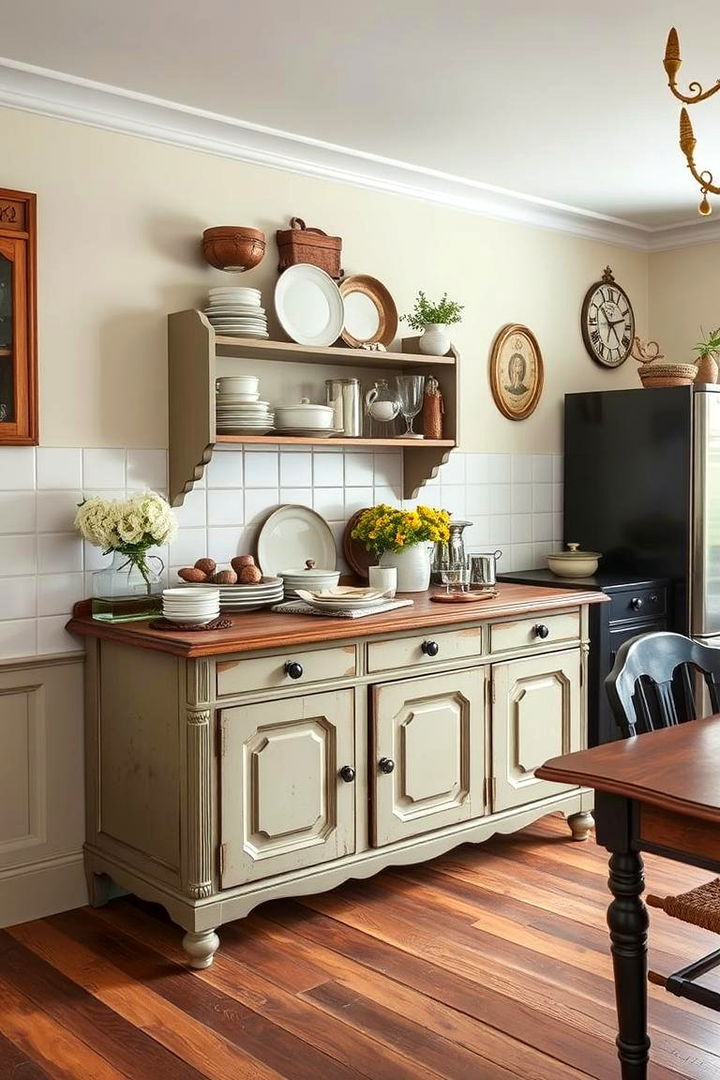 Antique Sideboards for Additional Storage - 25 Victorian Kitchen Ideas