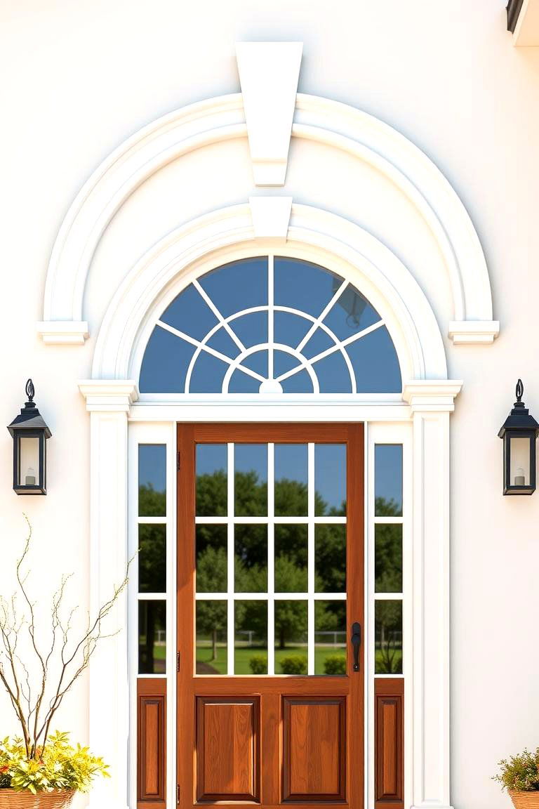 Arch Top Window Trim for Elegance - 25 Farmhouse Interior Window Trim Ideas