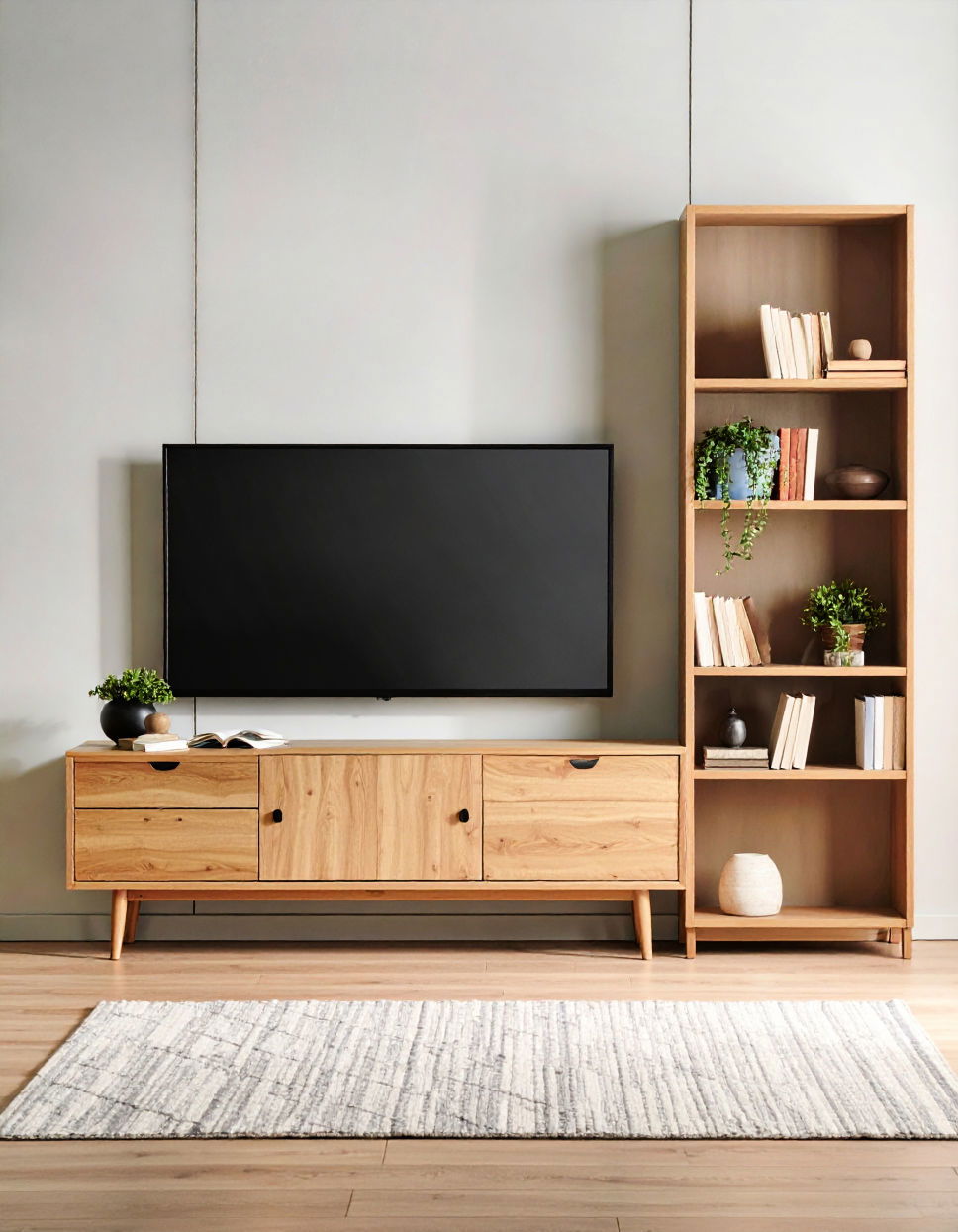 Arranging Coffee Table Books for Reading Appeal Tv Console Decor Ideas