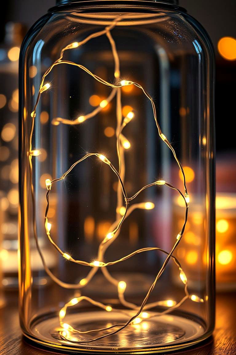 Arranging Fairy Lights - 25 Lantern Centerpiece Ideas