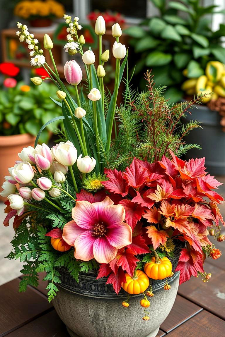 Arranging Plants for Seasonal Displays - 25 Potted Plant Arrangement Ideas