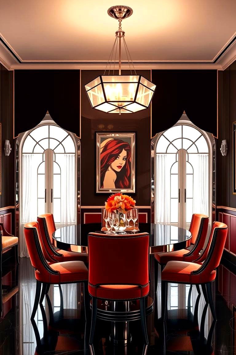Art Deco Touches for Glamour - 25 Luxury Dining Room Ideas