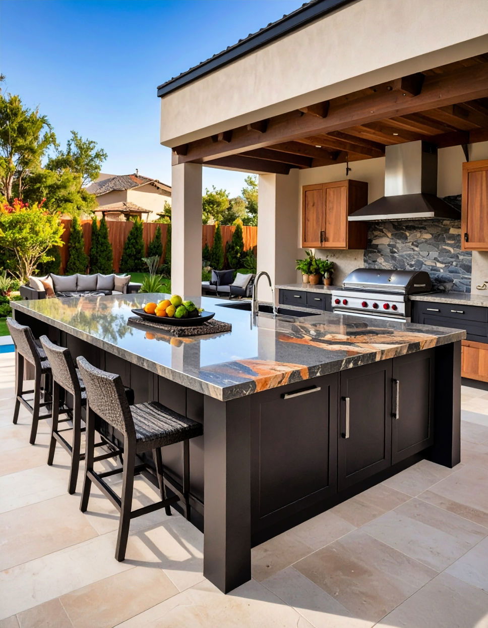 Artistic Lava Stone Countertops Types of Outdoor Kitchen Countertops