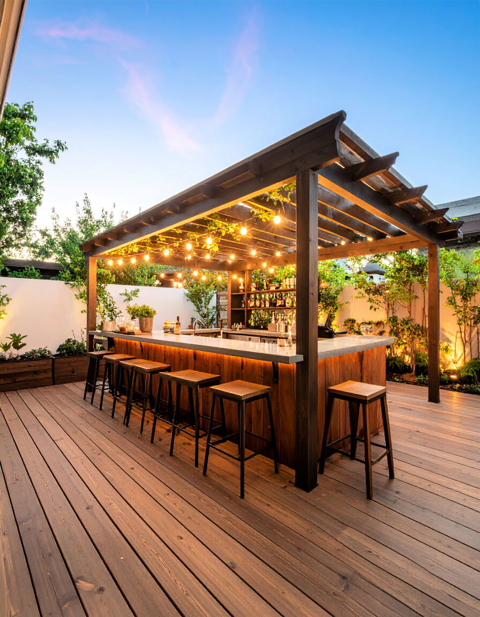 Backyard Bar Area
