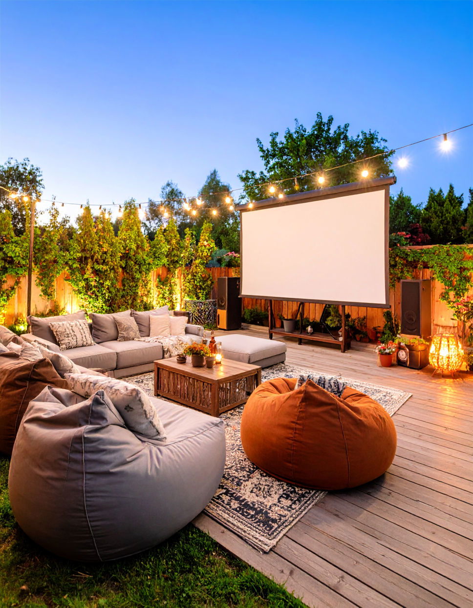 Backyard Movie Theater
