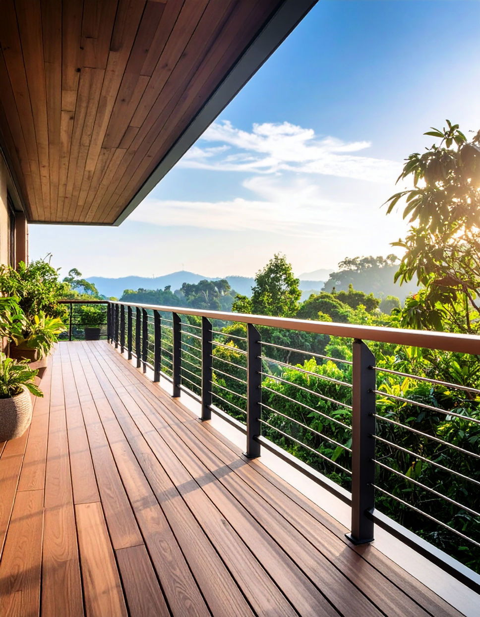 Balcony with Cable Railing